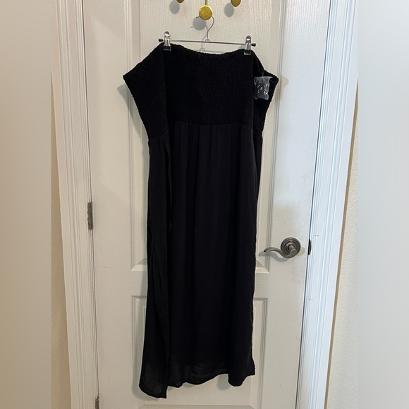 Wild Fable | Women's Smocked High Slit Convertible Cover Up Dress | 3X - Picture 2 of 7